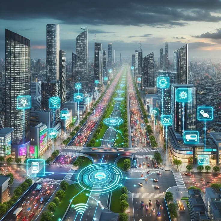 Smart city with digital infrastructure